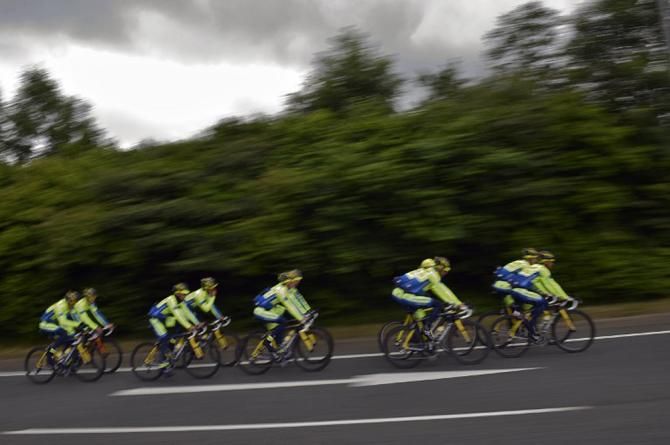 Tinkoff-Saxo sports a new shade of yellow for the Tour de France