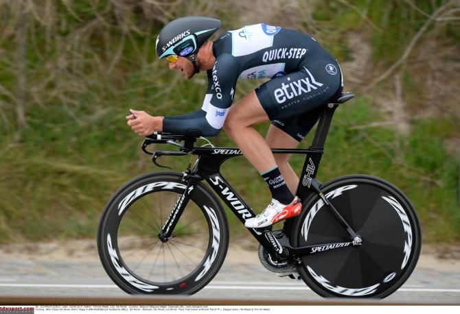 Guillaume van Keirsbulck (Omega Pharma-QuickStep) on his way to overall victory