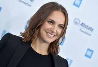 medium length hairstyles for square faces Natalie Portman