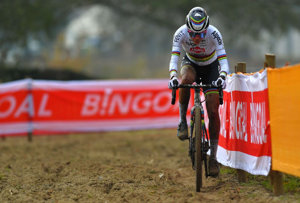 BOOM BELGIUM DECEMBER 06 Ceylin Del Carmen Alvarado of The Netherlands and Team AlpecinFenix during the 6th Superprestige Cyclocross Boom 2020 Women Elite De Schorre Boom Superprestige2021 SPBoom SuperprestigeCX on December 06 2020 in Boom Belgium Photo by Luc ClaessenGetty Images