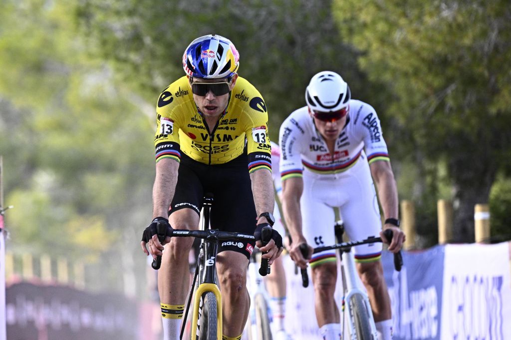 Live action images from the cyclocross cycling event in Benidorm, Spain, Sunday 21 January 2024, stage 13/14 in the World Cup ranking.
BELGA PHOTO JASPER JACOBS (Photo by JASPER JACOBS / BELGA MAG / Belga via AFP)