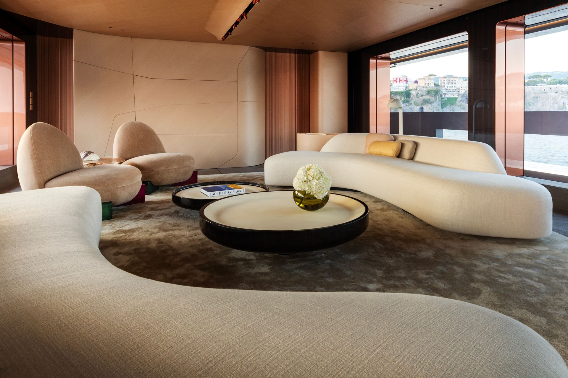 The living room on the main deck