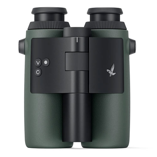 Swarovski AX VISIO smart binoculars on a white background