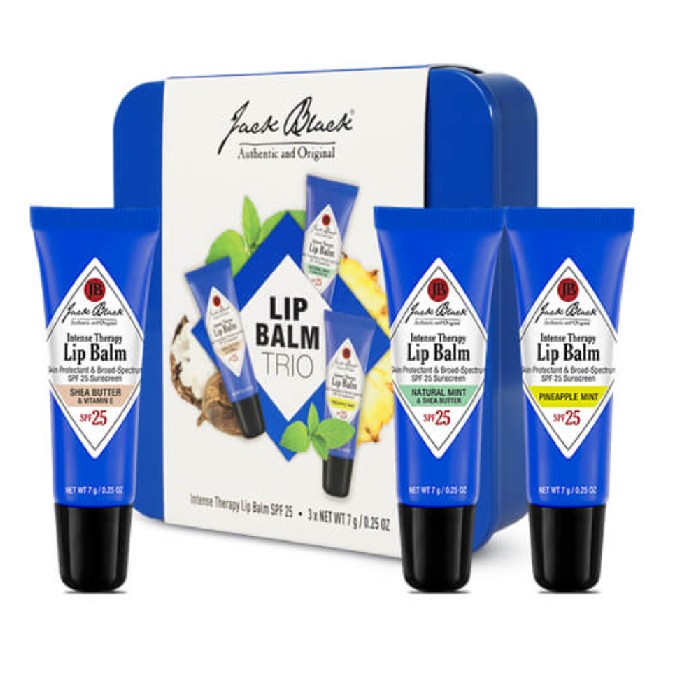 Jack Black lipbalm trio