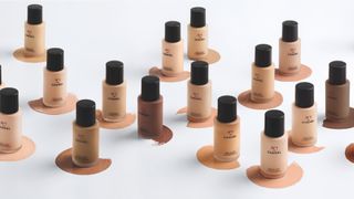 Selection of CHANEL N°1 de CHANEL Revitalizing Foundations on a white background