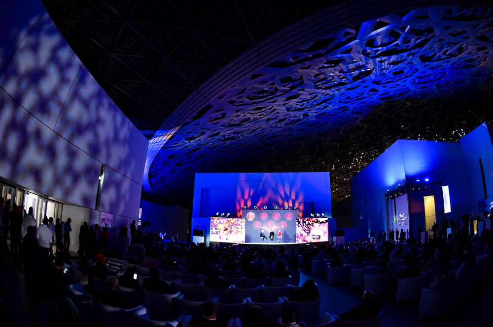 The team presentation was held in the huge Abu Dhabi Louvre