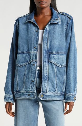 Oversize Denim Power Jacket