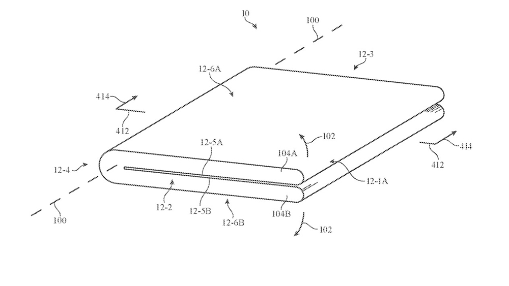 Patent application for foldable iPhone