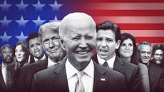 Lineup of presidential candidates, including Biden, Trump and DeSantis