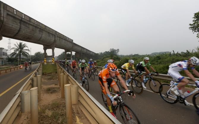 Some riders took the long way around.