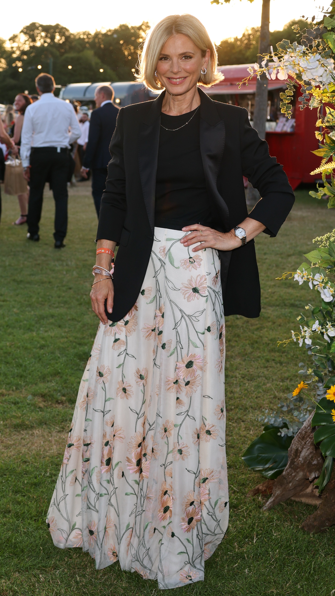Emilia Fox poses for pictures as she joins Audi at the Henley Festival 2025 on July 10, 2025