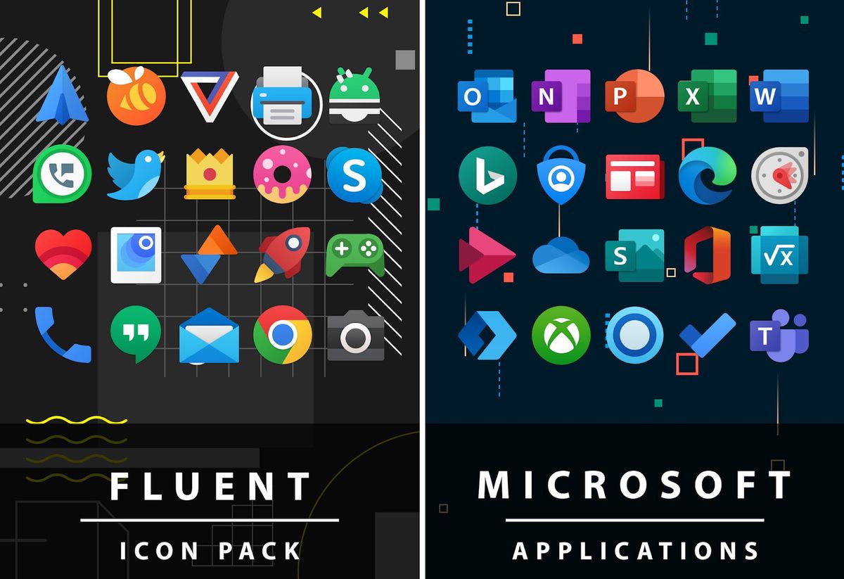 Fluent Icon Pack makes a perfect companion to Microsoft Launcher for ...