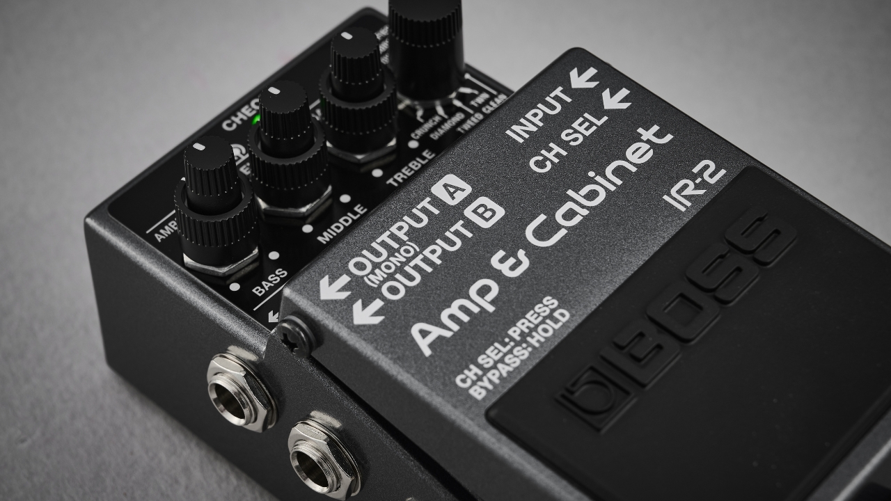 A Boss IR-2 amp modeller pedal