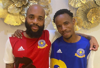 Oupa Manyisa and Joseph Molangoane