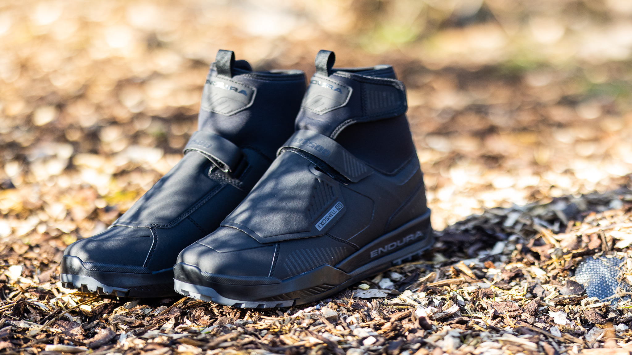 Chaussures Endura MT500 Burner imperméables pédales plates Noir