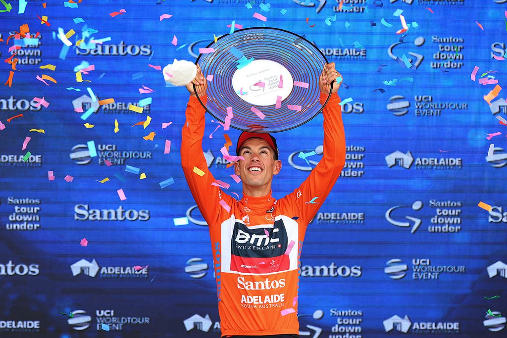 Richie Porte (BMC) finally gets his hands on the trophy
