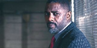 Idris Elba stares into camera DCI John Luther BBC