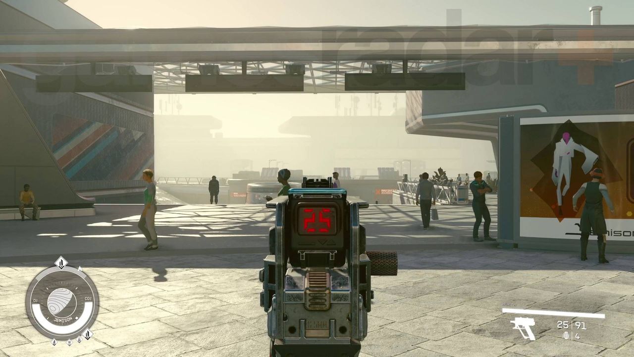 Starfield FOV 70 in first person aiming with pistol