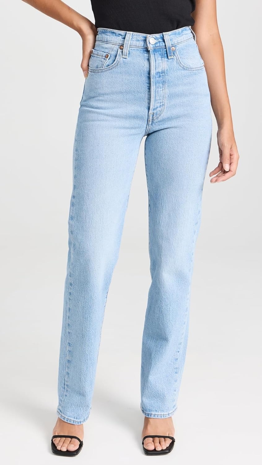 Levi's Women's Ribcage Full Length Jeans, Samba Tango Light, 27