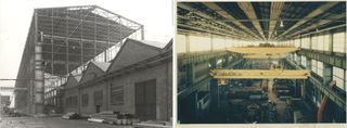 Breda Elettromeccanica company factory in the 1960s before it became the Pirelli HangarBicocca art foundation