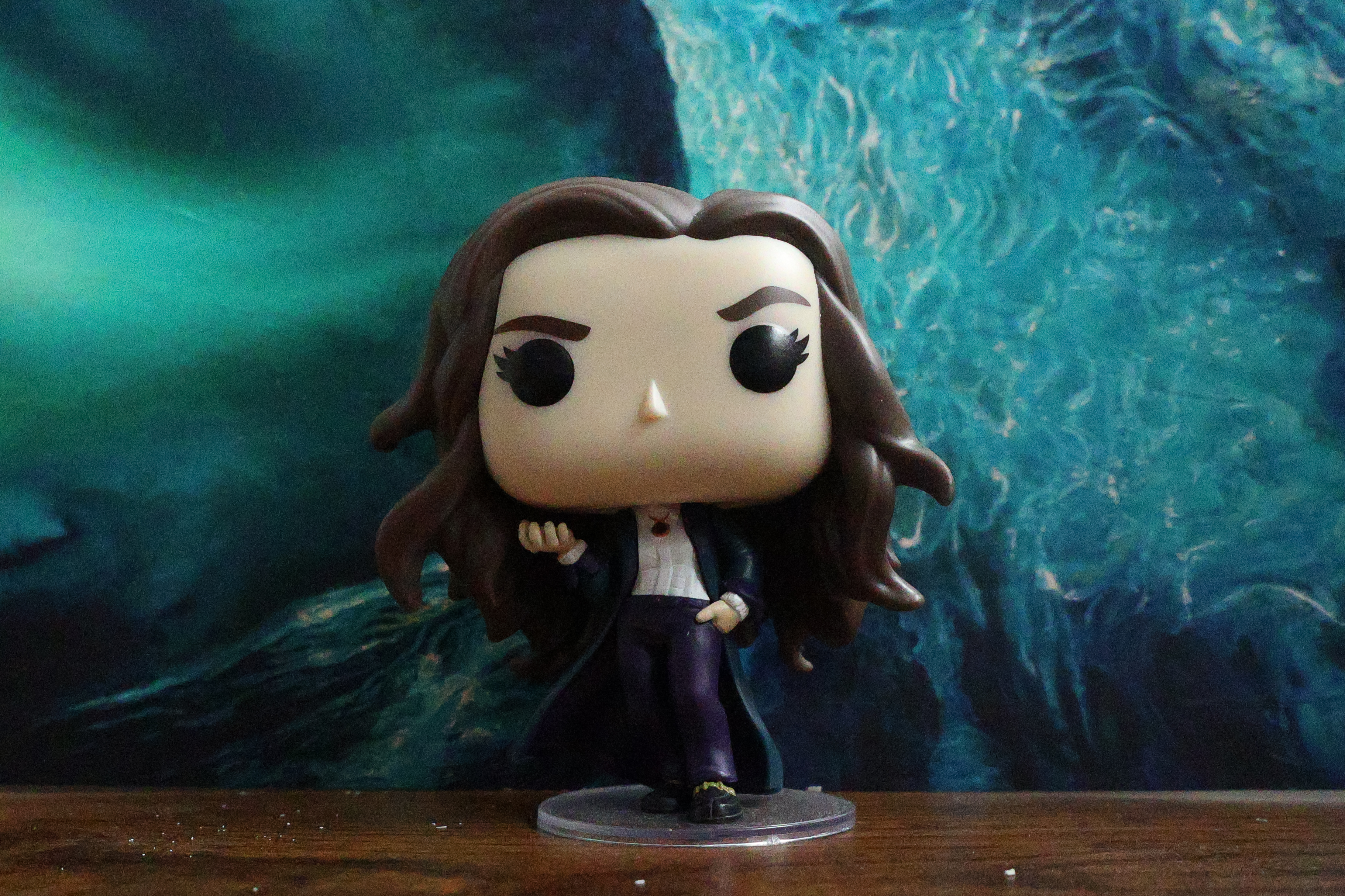 An Agatha All Along Funko Pop bobblehead
