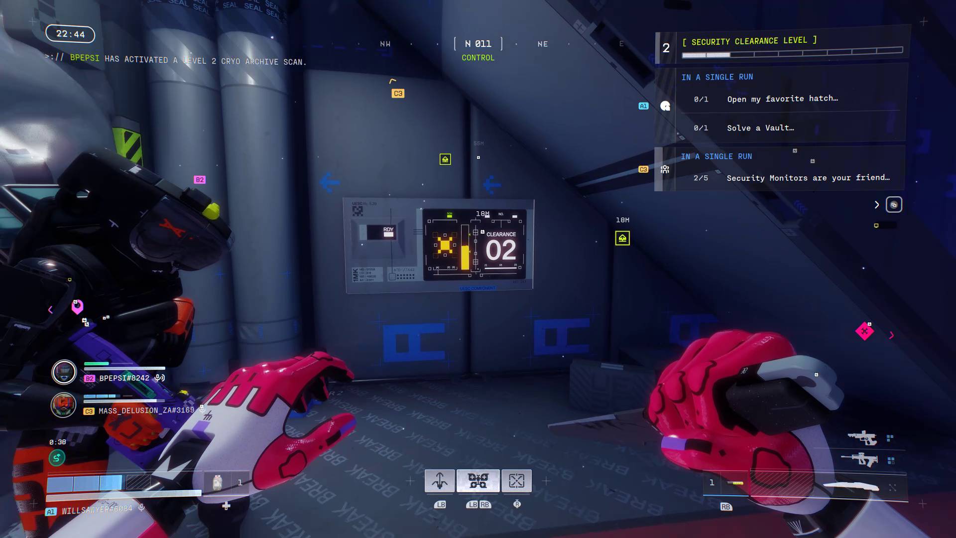 Marathon Cryo Archive scanner control panel