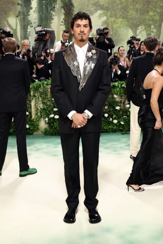 Omar Apollo attends the Met Gala 2024 for the first time