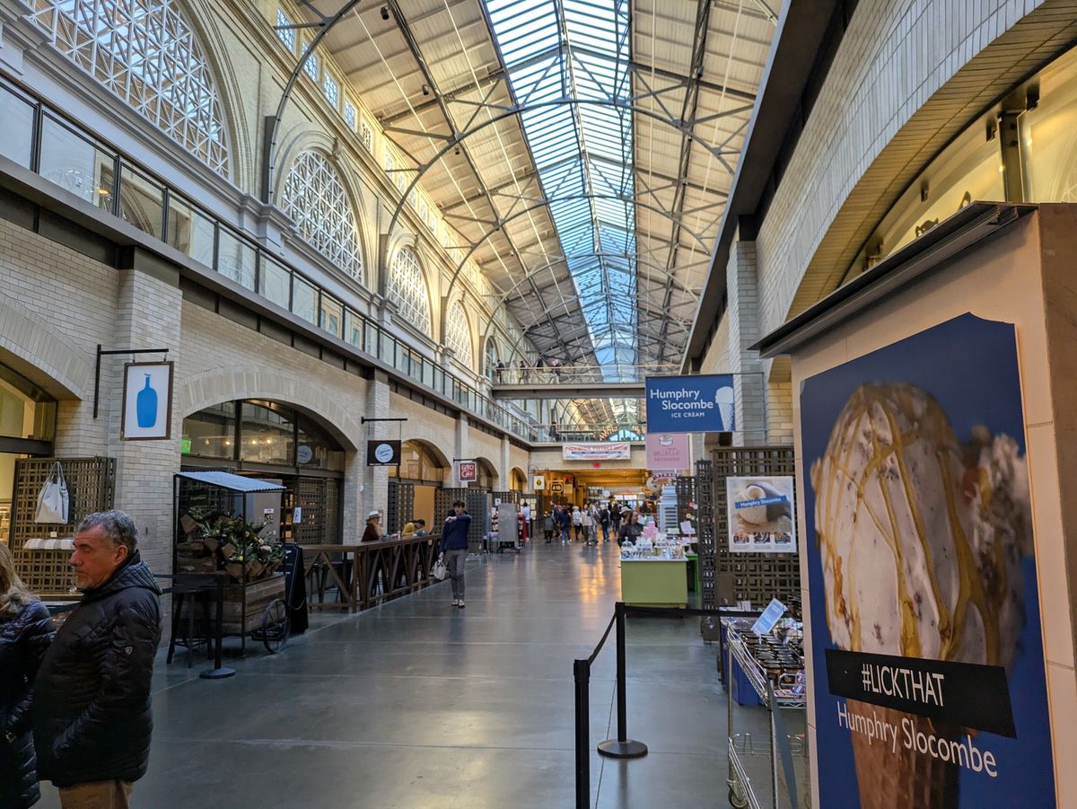Ferry Building Interior shot by the Pixel 8a