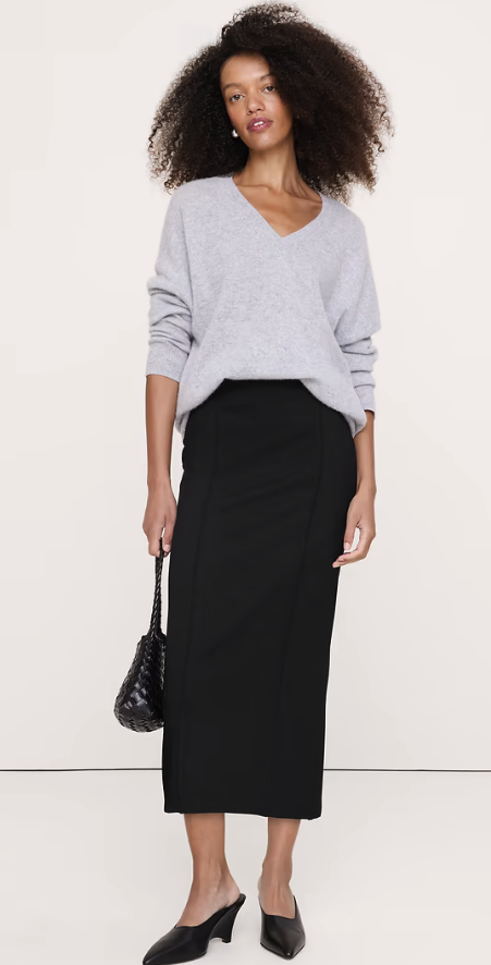 Banana Republic, Ponte Pintuck Pencil Skirt