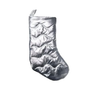 Silver quilted stocking