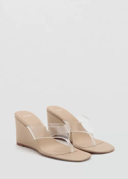 Vinyl Strap Wedge Sandal 