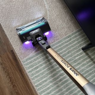 Shark PowerDetect Clean and Empty Cordless Vacuum testing process