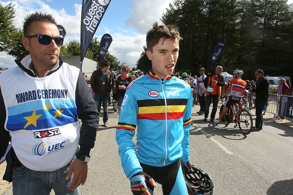 Bjorg Lambrecht (Belgium) after the European championship road race