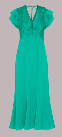 Adeline Frill Midi Dress | $169.23 (£135.20) |Whistles