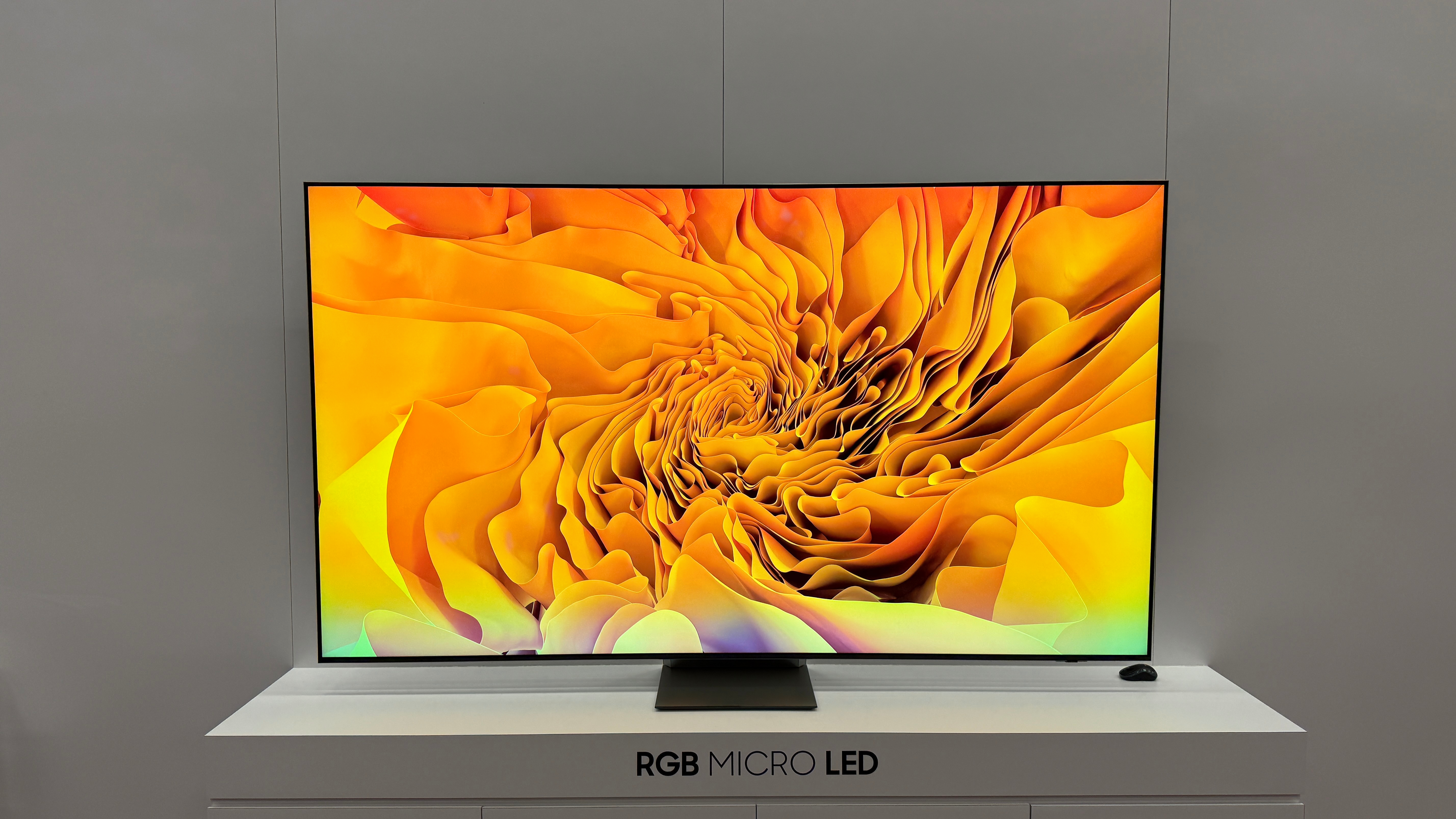 Samsung RGB micro-LED on display at CES 2025