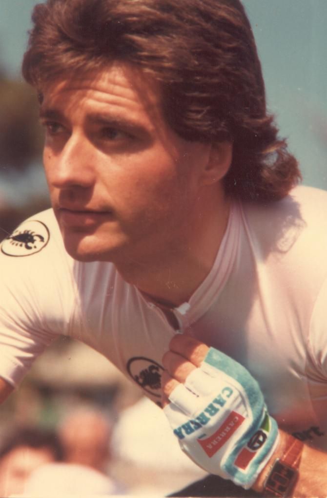 Visentini started the Giro in pink after winning the 1986 race