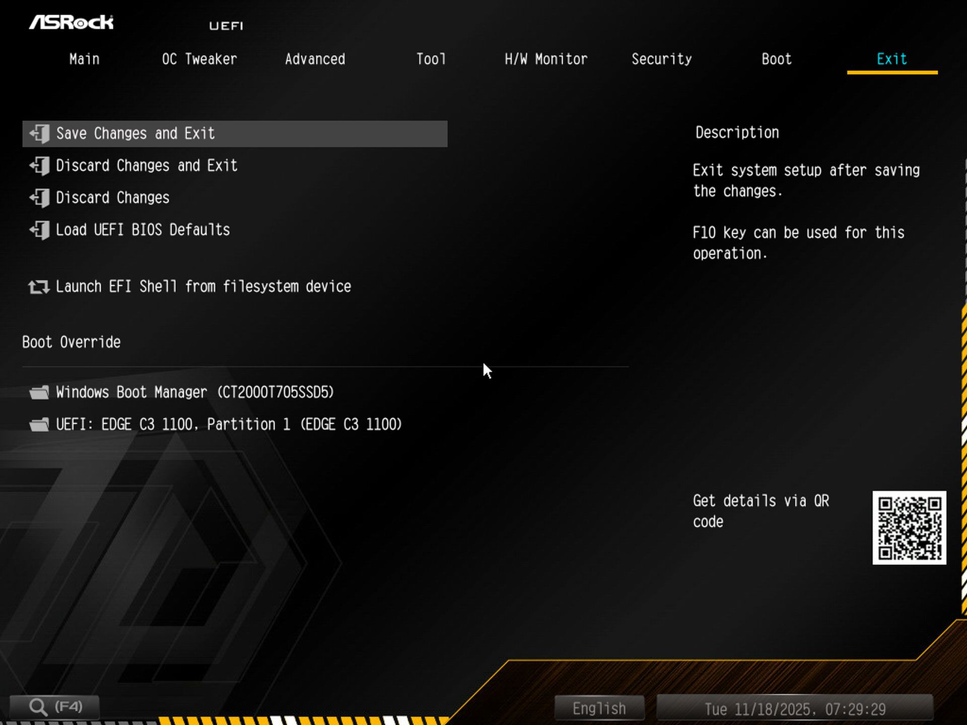 ASRock X870E Taichi OCF - BIOS