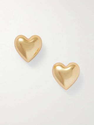 Heart & Soul Gold-Tone Earrings