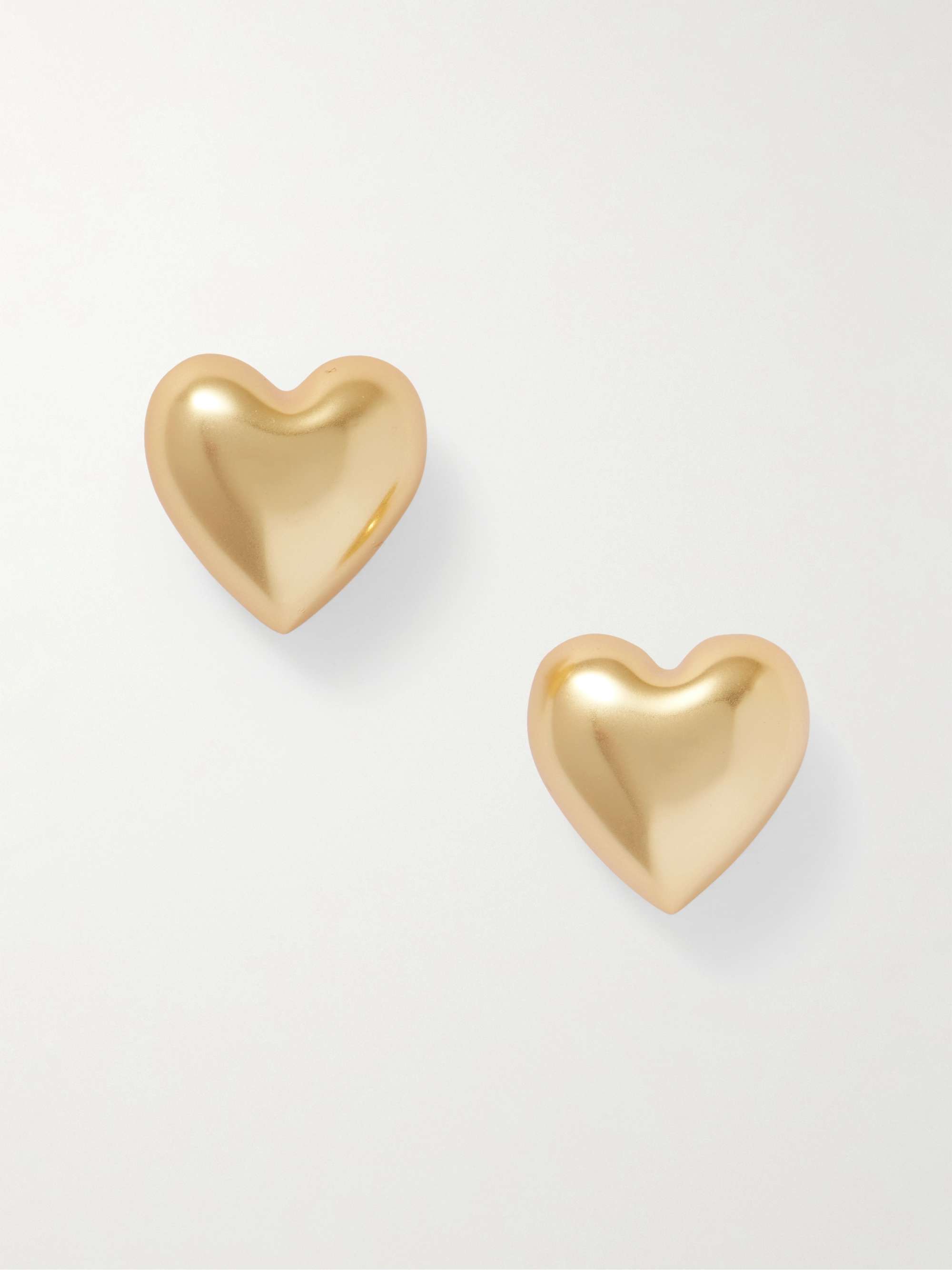 Heart & soul golden earrings