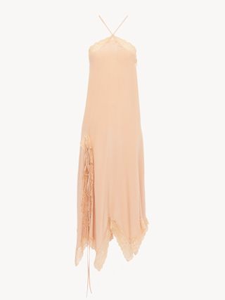 chloé, Ruffled Silk Muslin Midi Dress