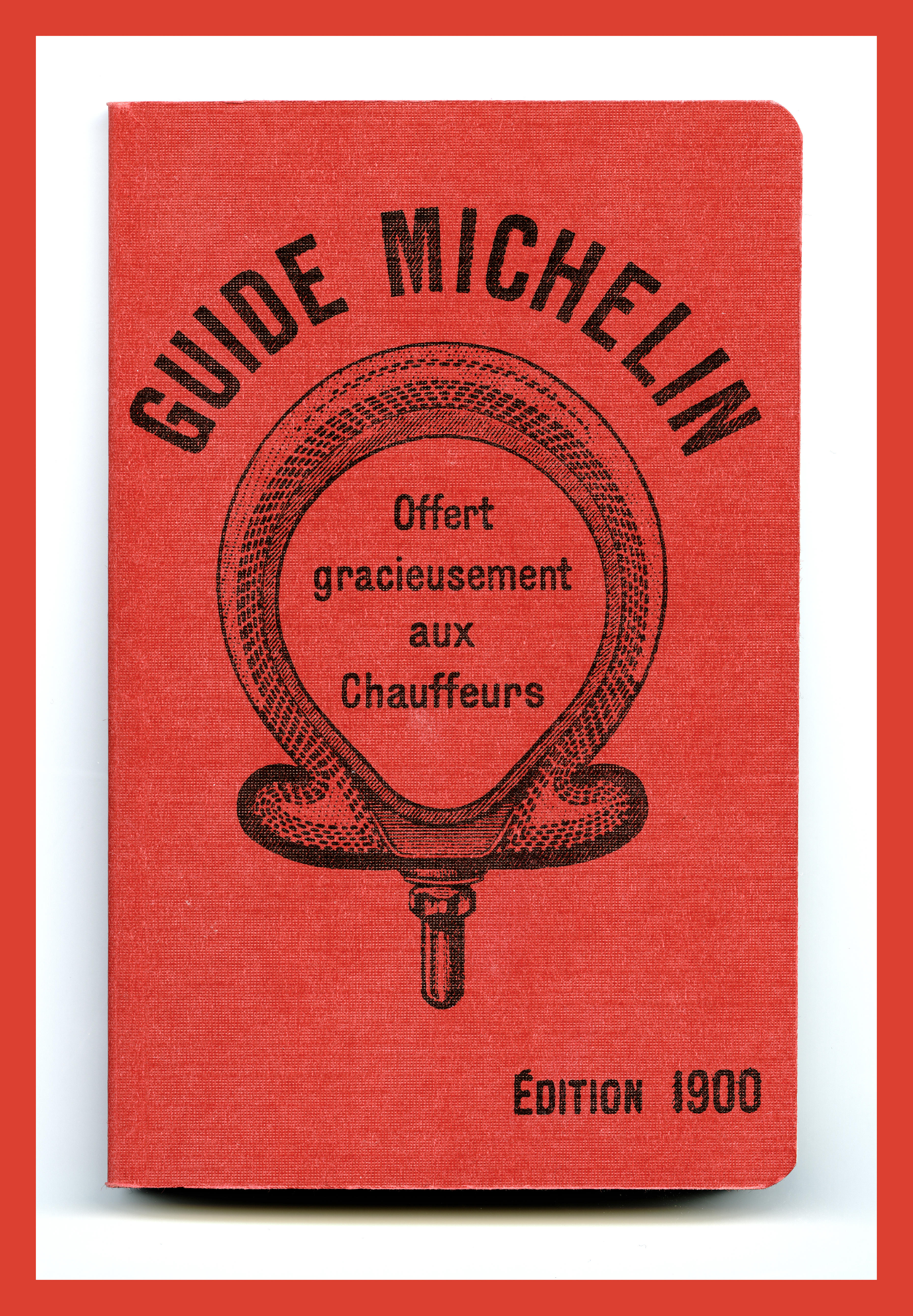Red cloth bound Michelin Guide from 1900
