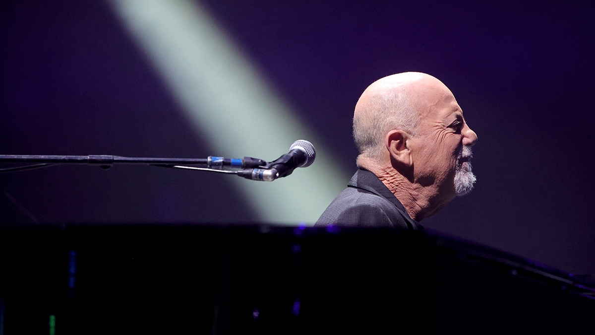 LAS VEGAS, NEVADA - NOVEMBER 09: Billy Joel performs at Allegiant Stadium on November 09, 2024 in Las Vegas, Nevada. (Photo by Ethan Miller/Getty Images)