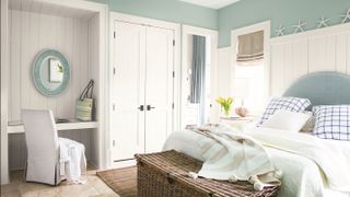 calming bedroom painted in neutrals