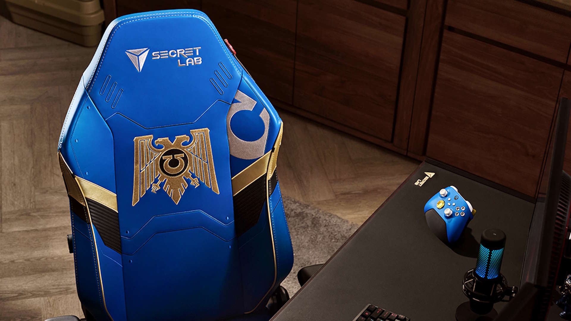 Secretlab Titan Evo gaming chair with Ultramarine colouring