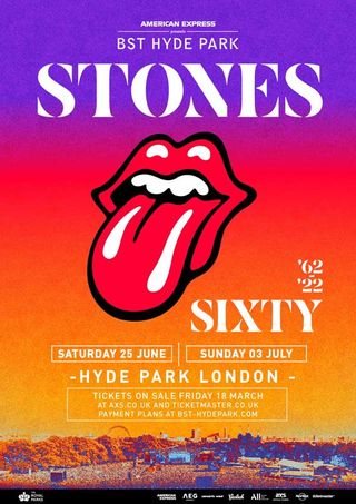 Rolling Stones Hyde Park BST Poster