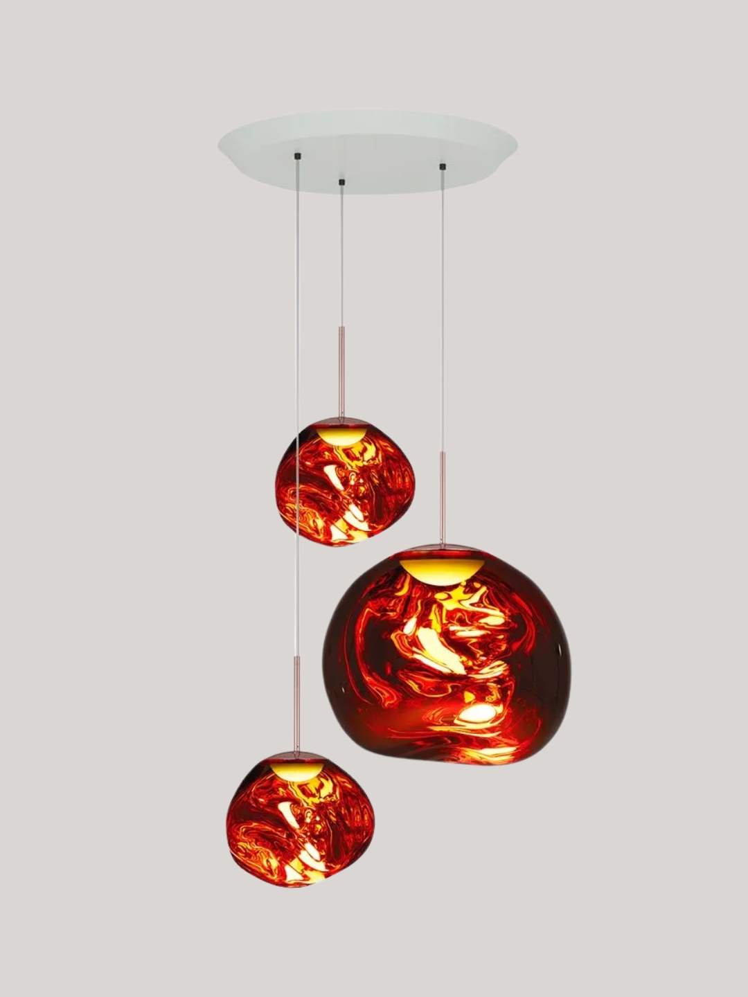 Tom Dixon, Melt Pendant System Trio Round Led