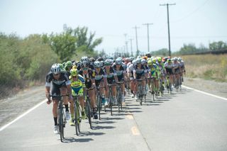 Peloton led by Etixx-QuickStep and Tinkoff-Saxo, Amgen Tour of California 2015 stage one