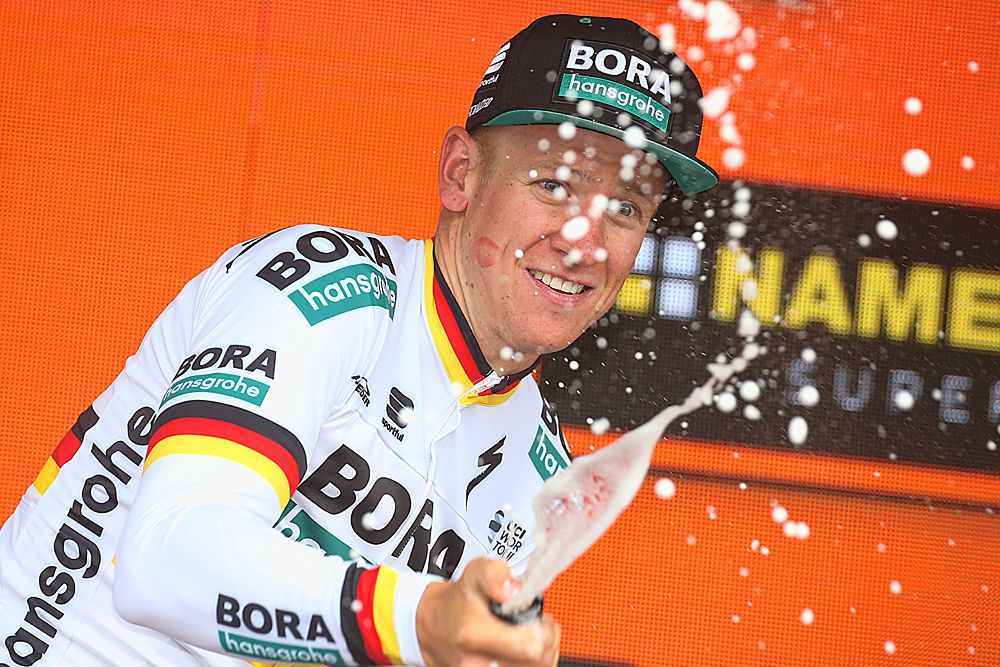 Pascal Ackermann (Bora-Hansgrohe) won stage 2 of the Giro d&rsquo;Italia