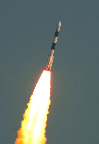 The Indian Space Research Organization (ISRO) launched 104 satellites into orbit aboard the Polar Satellite Launch Vehicle on Feb. 14, 2017, setting a new record for the most satellites launched simultaneously on one rocket.
