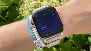 a photo of the Japanese walking workout set up on the Apple Watch 10